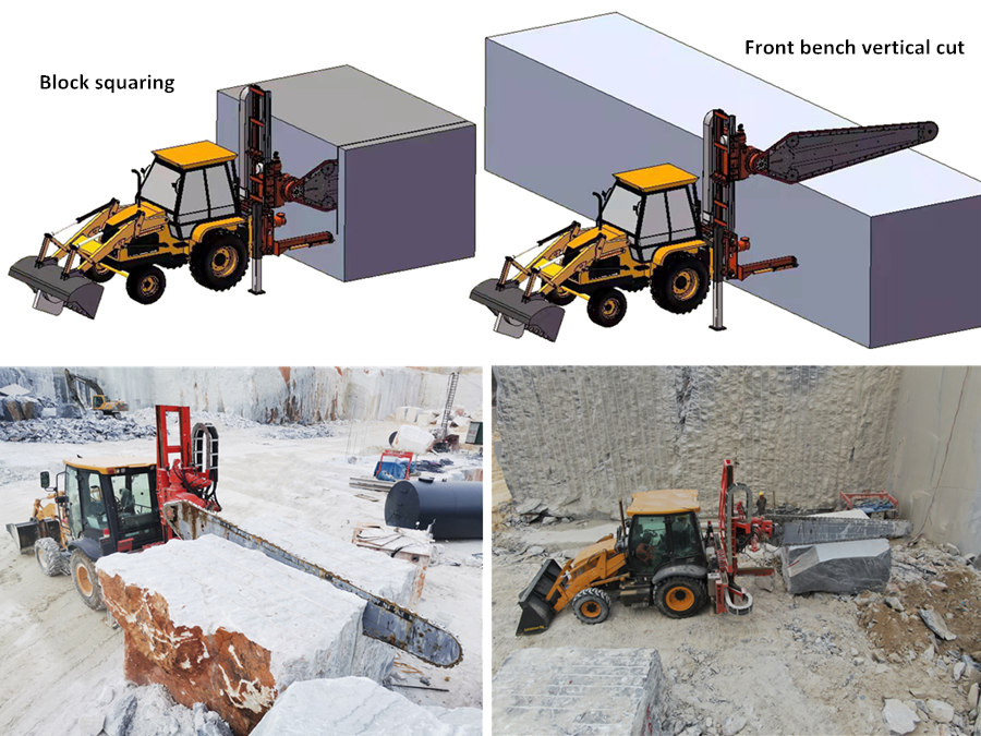 chain saw for wheel loader