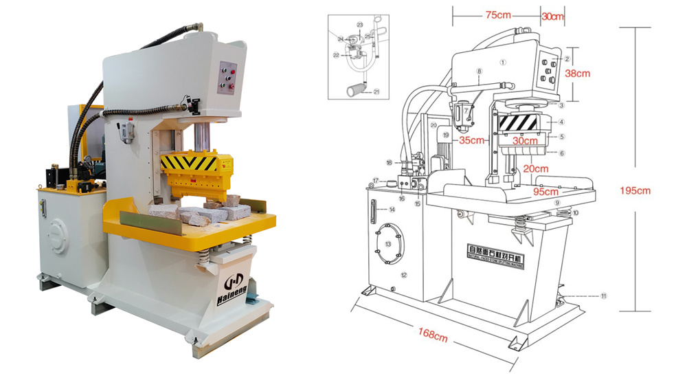 Stone Hydraulic Splitting Machine Stone Hydraulic Splitting Machine