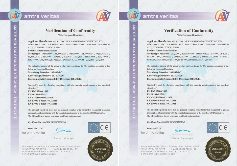 Verification of Conformity 